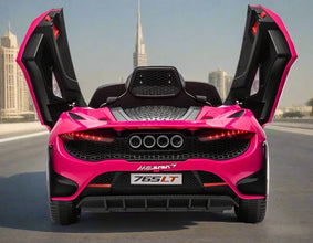 McLaren 765LT Electric 12V Kids Ride on Car With Remote - Pink
