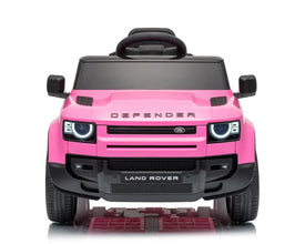 12V Land Rover Defender Octa Kids Ride On Car with Remote in Pink - Leather Seat & EVA Wheels