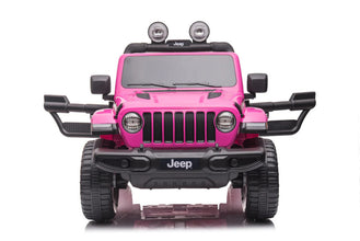 Jeep Wrangler Rubicon 12v with Leather Seats and Eva Wheels - Pink