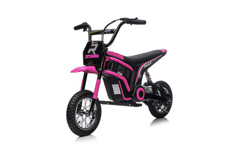 Ride on 24V Kids Electric Motorbike 350W Motors with Twist Grip Throttle - Pink