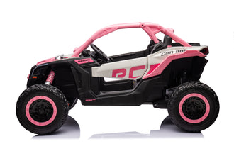 48v Can-Am RS Kids ride on Buggy UTV, Licensed RS Version - Pink