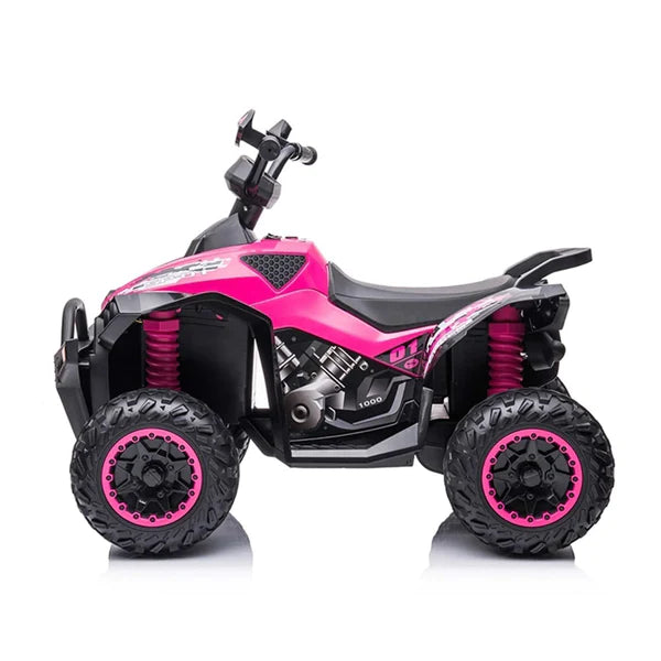 Predator Kids ATV 12V Ride On Quad Bike (UPGRADED) Pink Kiddies Motors