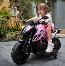 Licensed KTM Superduke 12v Electric Ride On Kids Motor Bike with Stabilizers - Pink