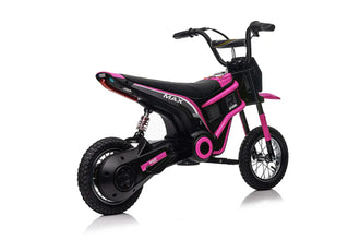 Ride on 24V Kids Electric Motorbike 350W Motors with Twist Grip Throttle - Pink