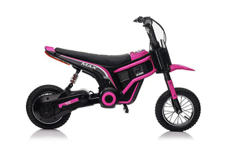 Ride on 24V Kids Electric Motorbike 350W Motors with Twist Grip Throttle - Pink