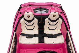 Lamborghini Sian XXL 2 Seater 24V Kids Ride on Car with Remote & Adult Seat in Pink