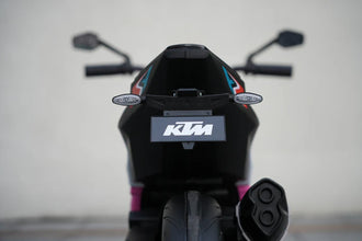 Licensed KTM Superduke 12v Electric Ride On Kids Motor Bike with Stabilizers - Pink