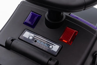 Police Foot to Floor Push Along Ride on car with sirens and lights- black