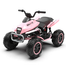 24V Kids Ride on Quad Bike ATV Hand throttle 2x200W Motors EVA Wheels - Light Pink