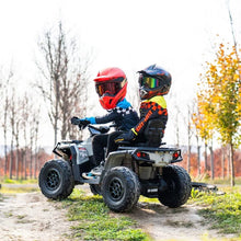Licensed Cam-Am 24V Kids Ride on Outlander Two Seats Quad Bike - Grey