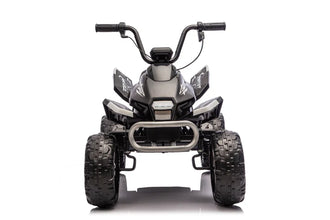 New 24V Kids Electric Ride on Quad Bike ATV Hand throttle 2x200W Motors EVA Wheels - Black