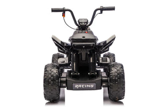 New 24V Kids Electric Ride on Quad Bike ATV Hand throttle 2x200W Motors EVA Wheels - Black