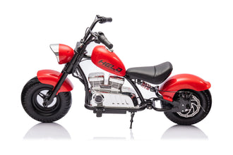 Neo Outlaw Harley style Juniors 24V Electro chopper Cruiser High Powered Kids Electric Motorbike - Red