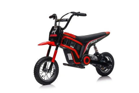 24V Kids Ride on Motorbike Electric 350W Motors with Twist Grip Throttle - Red