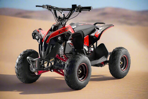1200W 48V Electric Quad Bike with Brushless Shaft Drive ATV - Red