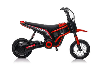 24V Kids Ride on Motorbike Electric 350W Motors with Twist Grip Throttle - Red