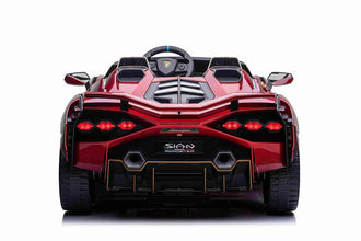 Lamborghini Sian XXL 2 Seater 24V Kids Ride on Car with Remote & Adult Seat - Metallic Red