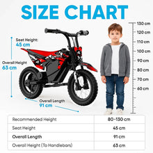 Kubbi K4 Electric Dirt Bike for Kids (Ages 3–8) - Red