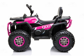 Kids 24v Desert ATV Electric Ride On Quad Bike With Bluetooth and parental control - PINK