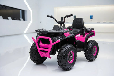 Kids 24v Desert ATV Electric Ride On Quad Bike With Bluetooth and parental control - PINK