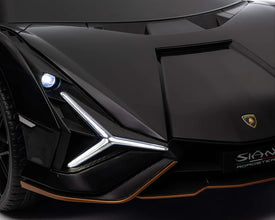 Lamborghini Sian XXL 2 Seater 24V Kids Ride on Car with Remote & Drift Mode - Metallic Black