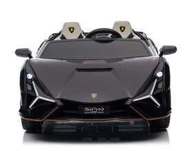 Lamborghini Sian XXL 2 Seater 24V Kids Ride on Car with Remote & Drift Mode - Metallic Black