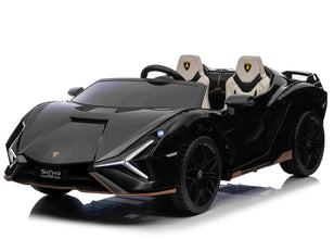 Lamborghini Sian XXL 2 Seater 24V Kids Ride on Car with Remote & Drift Mode - Metallic Black