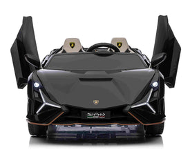 Lamborghini Sian XXL 2 Seater 24V Kids Ride on Car with Remote & Drift Mode - Metallic Black