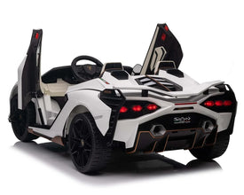 Lamborghini Sian XXL 2 Seater 24V Kids Ride on Car with Remote & Drift Mode - White