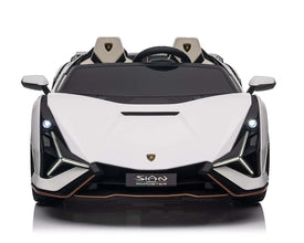 Lamborghini Sian XXL 2 Seater 24V Kids Ride on Car with Remote & Drift Mode - White