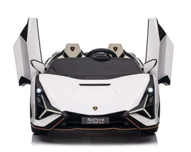 Lamborghini Sian XXL 2 Seater 24V Kids Ride on Car with Remote & Drift Mode - White