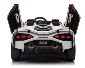 Lamborghini Sian XXL 2 Seater 24V Kids Ride on Car with Remote & Drift Mode - White