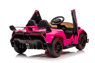 Kids Lamborghini Veneno 12v Ride on Electric Car with Remote - Pink