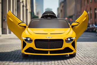 Licensed 12V Bentley Bacalar Kids Ride On Car with parental controller in Yellow