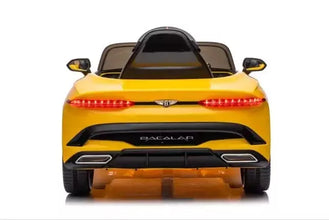 Licensed 12V Bentley Bacalar Kids Ride On Car with parental controller in Yellow