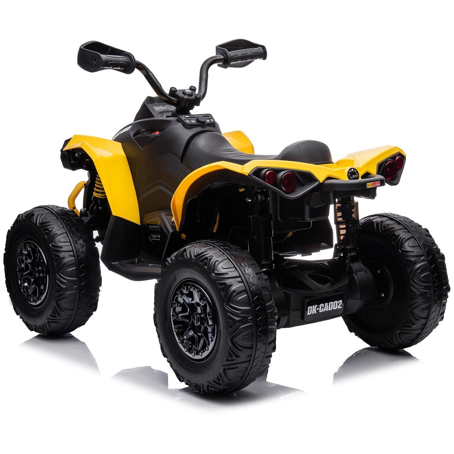 Can-Am Kids 24V Electric Ride On Quad Bike - Yellow see