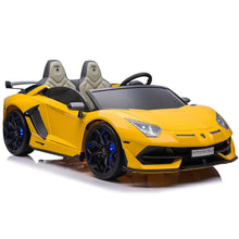 Lamborghini Aventador SVJ 24V Kids 2 Seater Ride On Car With Parental Control - Yellow