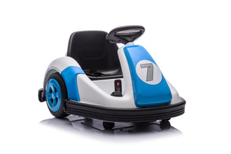 Zoom Kart Kids Ride on Go Kart 6v - Blue & White