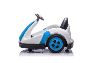 Zoom Kart Kids Ride on Go Kart 6v - Blue & White