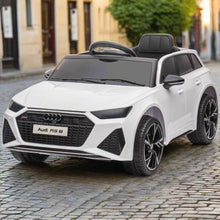 Licensed 12V Audi RS6 Avant Kids Ride on Car with parental control In White