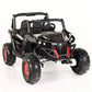 24V UTV-MX Kids 2 Seater Electric Ride On Buggy with MP4 screen and parental control - Paint Black