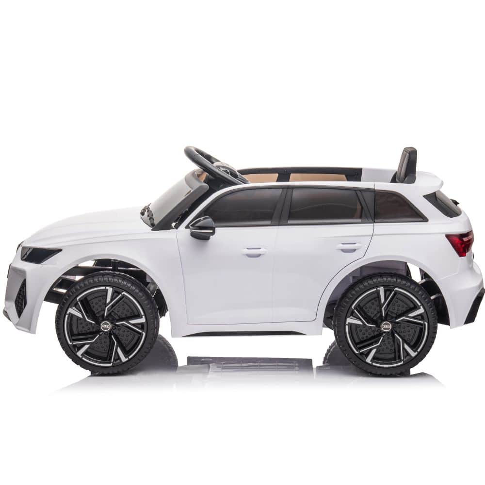 Licensed 12V Audi RS6 Avant Kids Ride on Car with parental control In White
