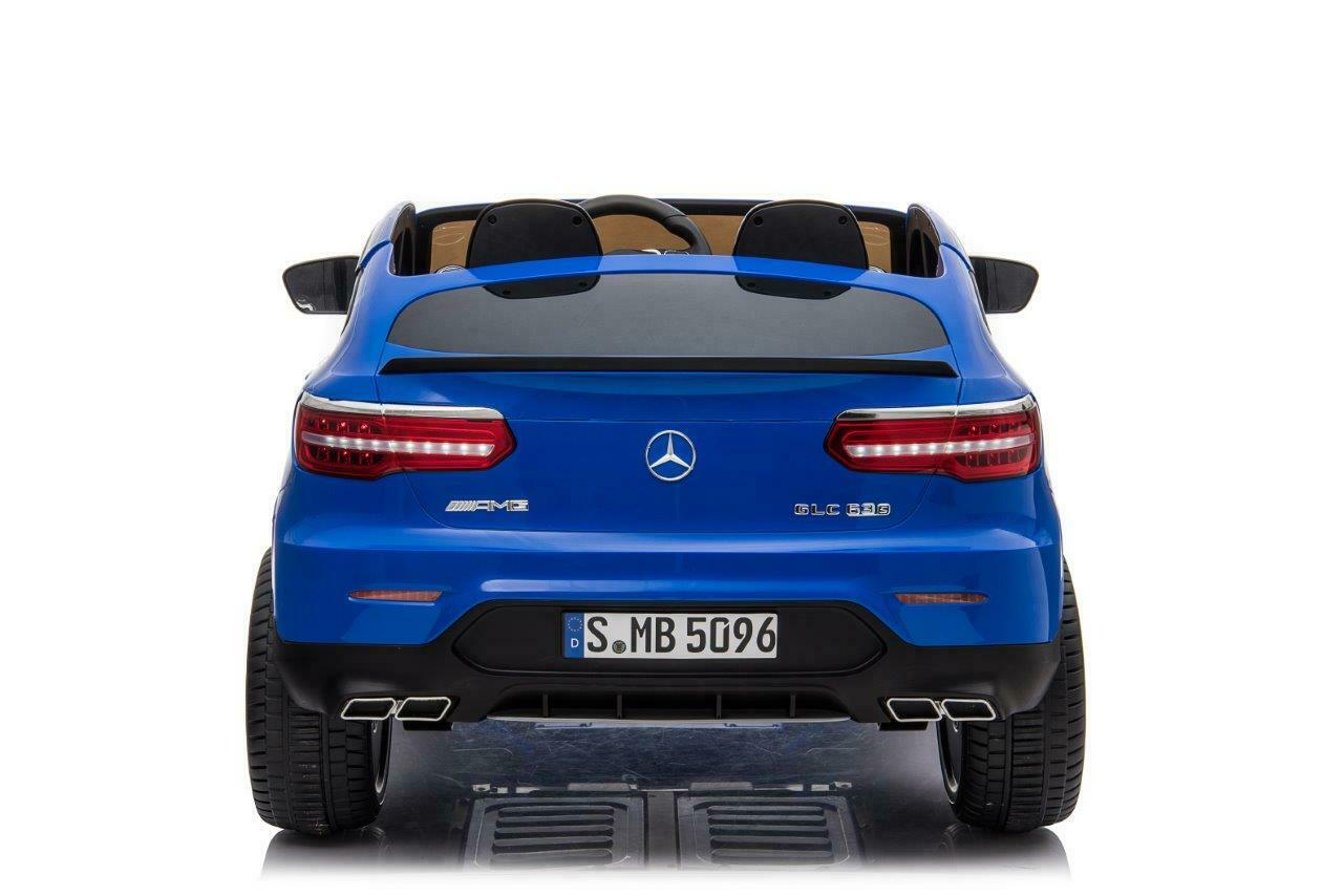 Licensed Mercedes 24V GLC63 AMG 2 Seater Ride On Car With MP4 Screen and parental controller - Blue