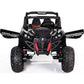 24V UTV-MX Kids 2 Seater Electric Ride On Buggy with MP4 screen and parental control - Paint Black