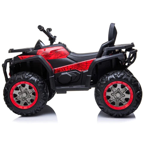 Spider Red Desert 4WD ATV 12V Electric Ride On Quad With Remote