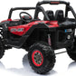 24V UTV-MX Kids 2 Seater Electric Ride On Buggy with parental control and MP4 screen - Spider Red