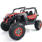 24V UTV-MX Kids 2 Seater Electric Ride On Buggy with parental control and MP4 screen - Spider Red
