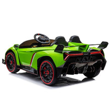 Licensed Lamborghini Veneno 2 Seater Kids 24V Ride On Car In Green