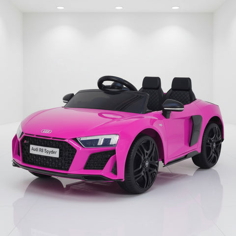 Licensed Audi R8 Spyder Facelift Kids 12V Ride On Car In Pink