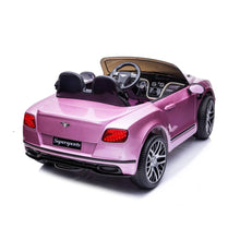 Licensed Kids Bentley Supersports 2 Seater Electric Ride On Car In Paint Pink with parental control
